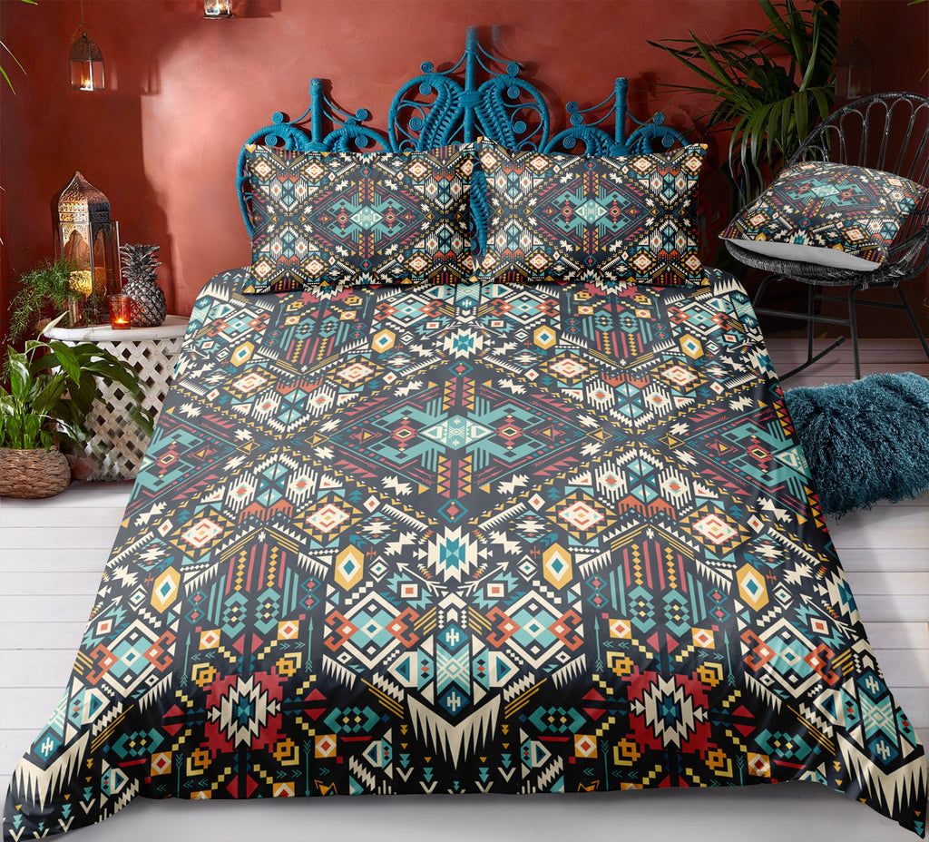 Indian inspired - Iroquois Aztec Bedding Set - Beddingify