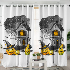 Jack-o-Lantern 2 Panel Curtains