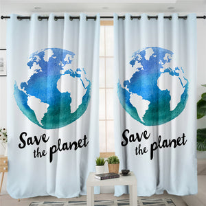 Save The Planet 2 Panel Curtains