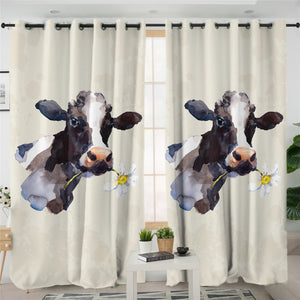 Milk Cow 2 Panel Curtains