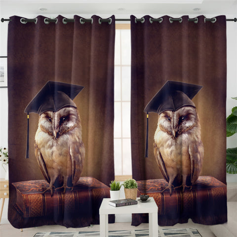 Image of Owl 2 Panel Curtains