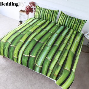 Green Bamboo Comforter Set - Beddingify