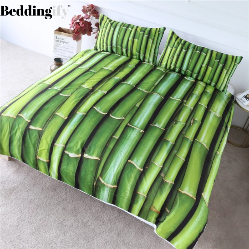 Green Bamboo Bedding Set - Beddingify