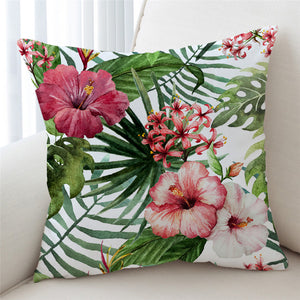 Flora White Cushion Cover - Beddingify