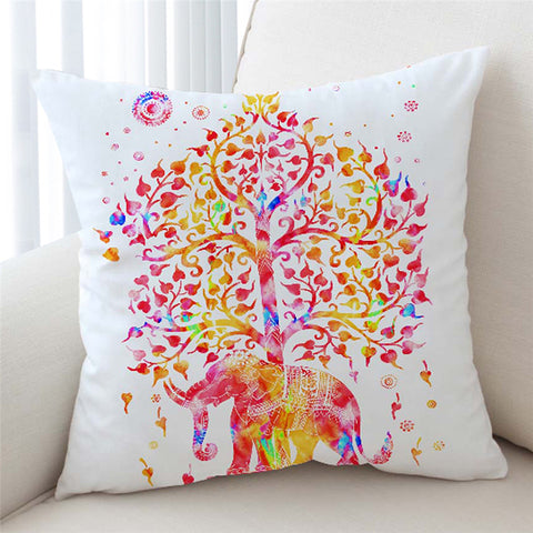 Image of Tree Of Life White Cushion Cover - Beddingify