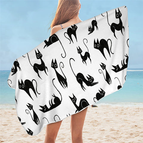 Image of Cat Moments Bath Towel