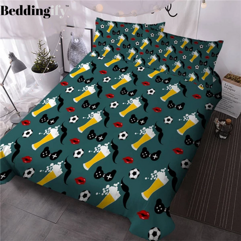 Image of Beer Mugs Bedding Set - Beddingify