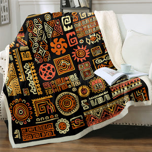 Ethnic Icons Sherpa Fleece Blanket - Beddingify