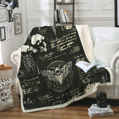 Image of Insect Science Sherpa Fleece Blanket - Beddingify