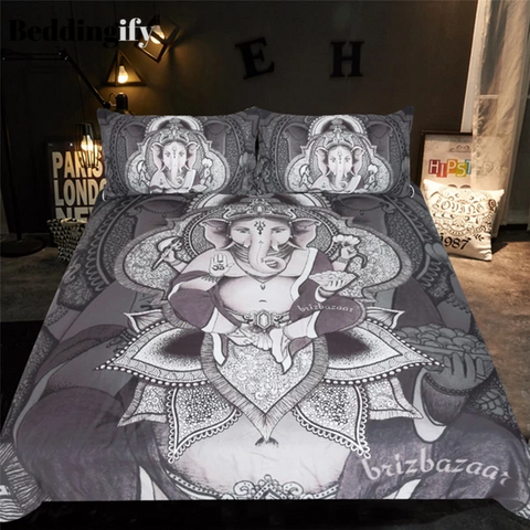 Image of Boho Elephant Comforter Set - Beddingify