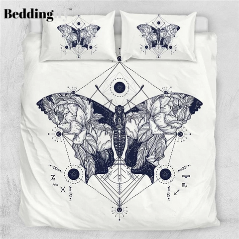 Image of Butterfly Art Comforter Set - Beddingify