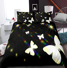 Image of Rainbow Butterfly Bedding Set
