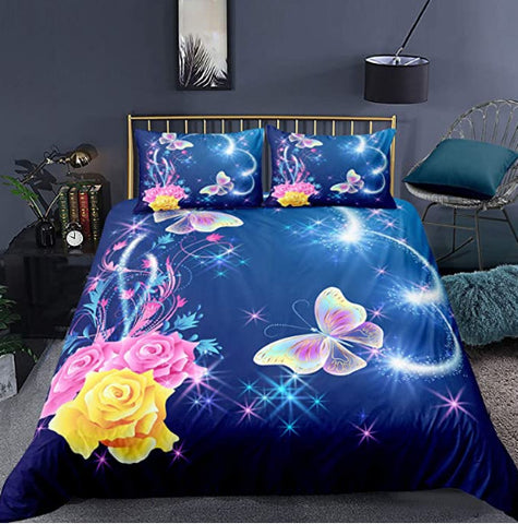 Image of Glitter Butterfly Bedding Set