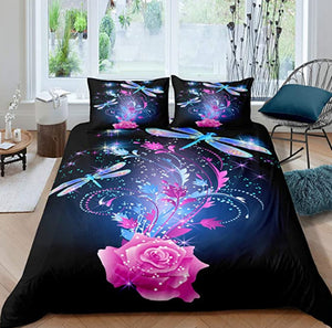 Rose Butterfly Bedding Set
