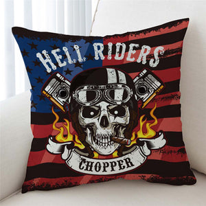 Hell Rider Chopper Cushion Cover - Beddingify