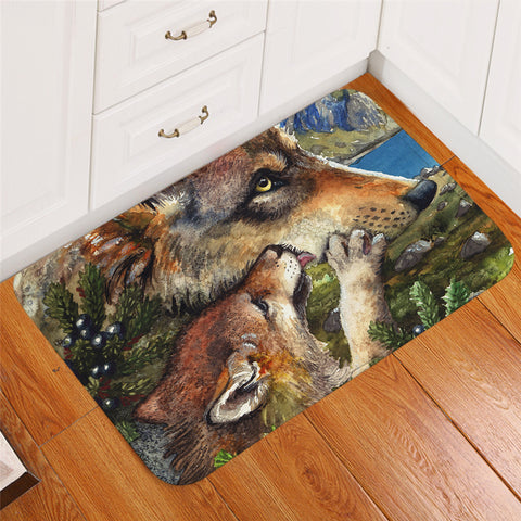Image of Fox Family Door Mat