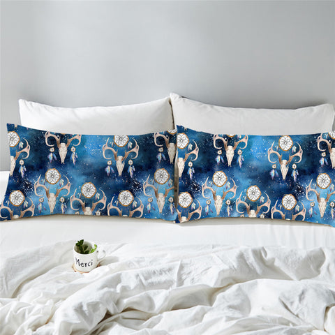 Image of Spiritual Trophyhead Pattern Cosmic Pillowcase