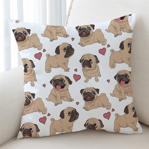 Lovely Pug Cushion Cover - Beddingify