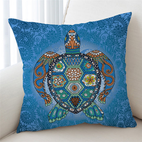 Image of Stylized Turtle Cushion Cover - Beddingify