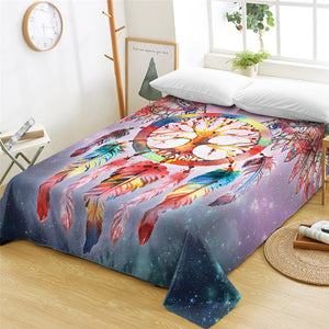 Colorful Dream Catcher Flat Sheet - Beddingify