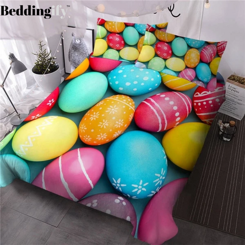 Image of Colorful French Macaron Comforter Set - Beddingify