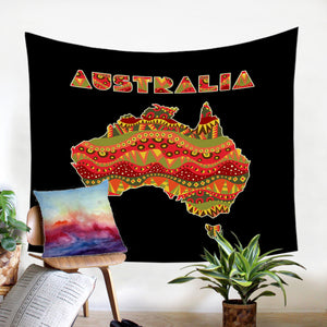 Australia Continent SW1845 Tapestry