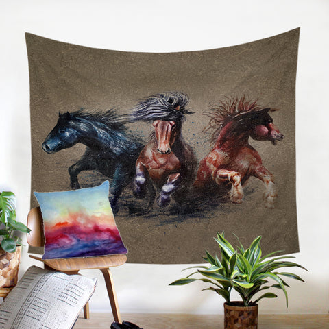 Image of Racing Horses SW2192 Tapestry