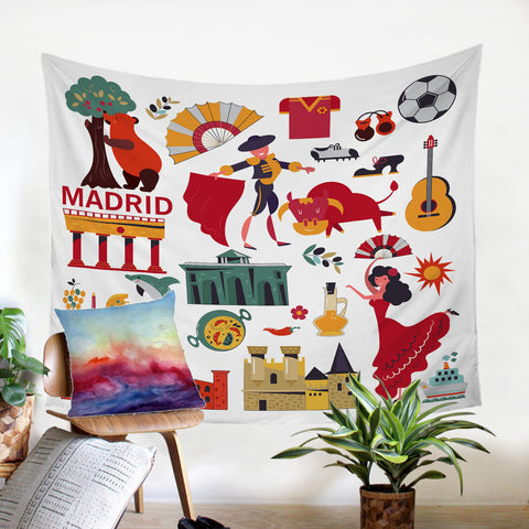 Image of Madrid SW1838 Tapestry