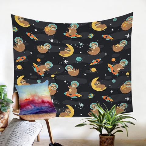 Image of Space Sloth SW2382 Tapestry