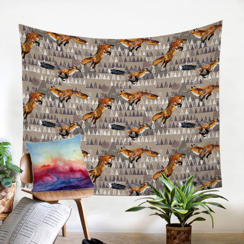 Image of Foxy Leap SW2424 Tapestry