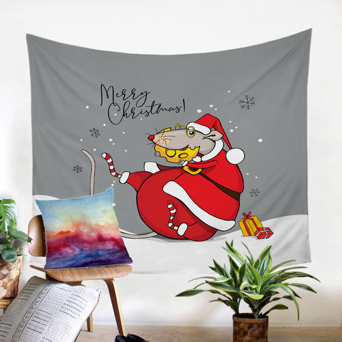 Image of Christmas Mouse SW2524 Tapestry