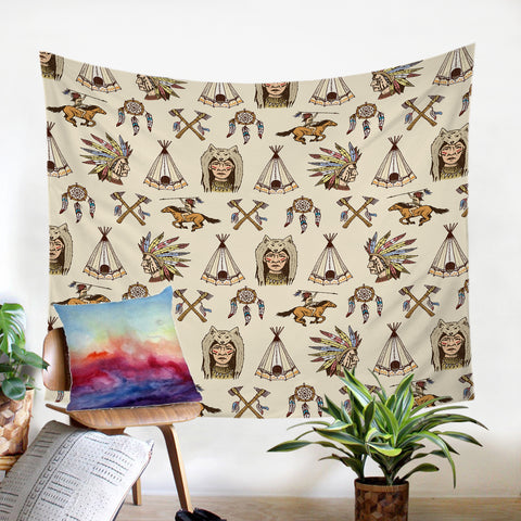 Image of Tribal Tents & Tools SW2165 Tapestry