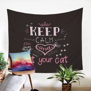 Pet Your Cat SW2170 Tapestry