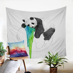 Snoozing Panda SW2476 Tapestry