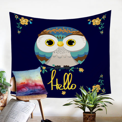 Image of Hello Owl SW2341 Tapestry