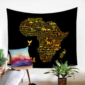 African Map SW1761 Tapestry