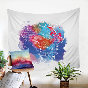 Africa Continent SW2067 Tapestry