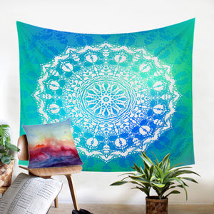 Blueish Mandala SW2414 Tapestry
