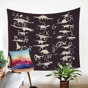 Dino Alphabet SW1709 Tapestry