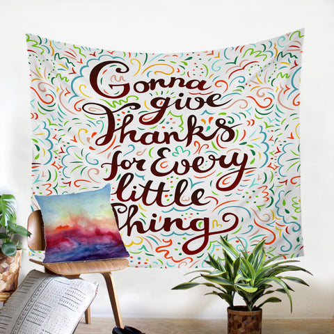 Image of Gratitude Quote SW1835 Tapestry