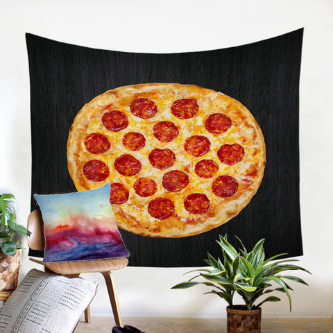 Image of Ham Pizza SW2179 Tapestry