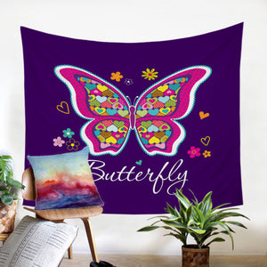 Flowery Butterfly SW2487 Tapestry