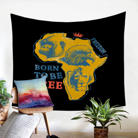 Image of Born To Be Free SW1829 Tapestry