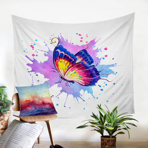 Colorsplashed Butterfly SW2483 Tapestry