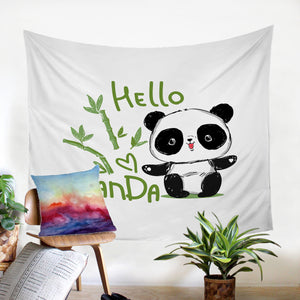 Hello Panda SW2383 Tapestry