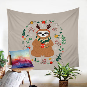 Christmas Sloth SW2237 Tapestry