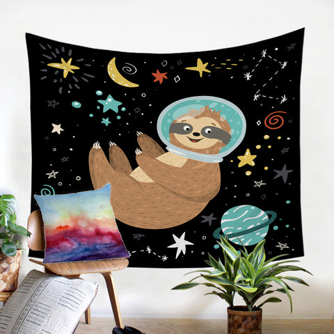 Image of Space Sloth SW1626 Tapestry