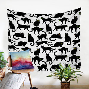 Cat Shadows SW1828 Tapestry