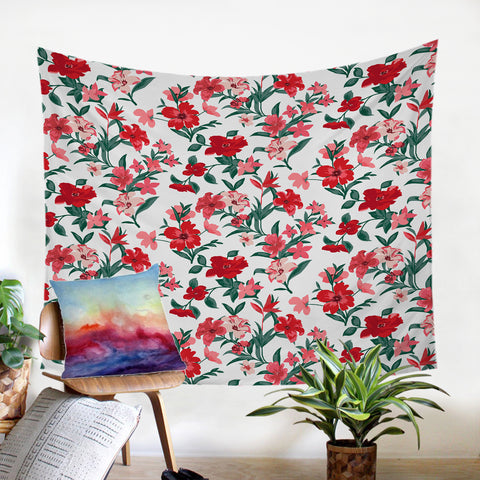 Image of Red Blossom SW2243 Tapestry