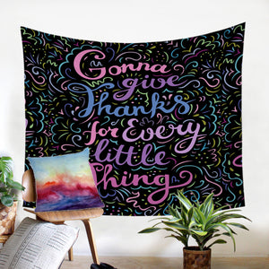 Gratitude Quote SW1836 Tapestry